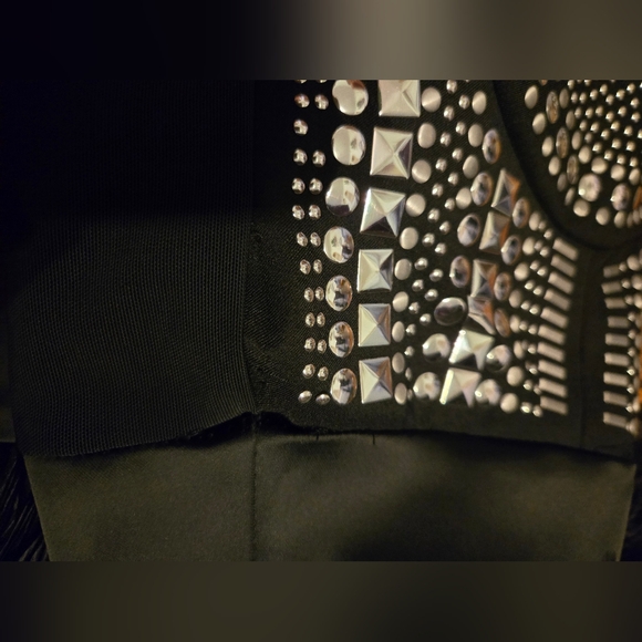 Bebe Studded Feather Isis Dress - Picture 7 of 7